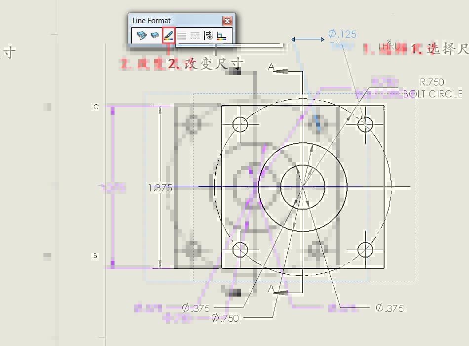 SOLIDWORKS必备技能|SOLIDWORKS如何更改工程图尺寸线颜色？