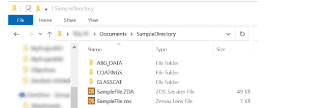 使用 Project Directory 组织 OpticStudio文件