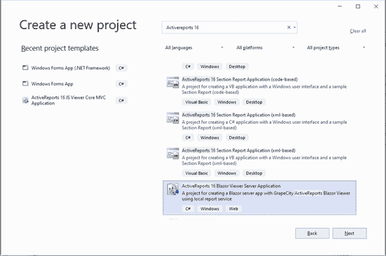 ActiveReports v16.0版本更新图集