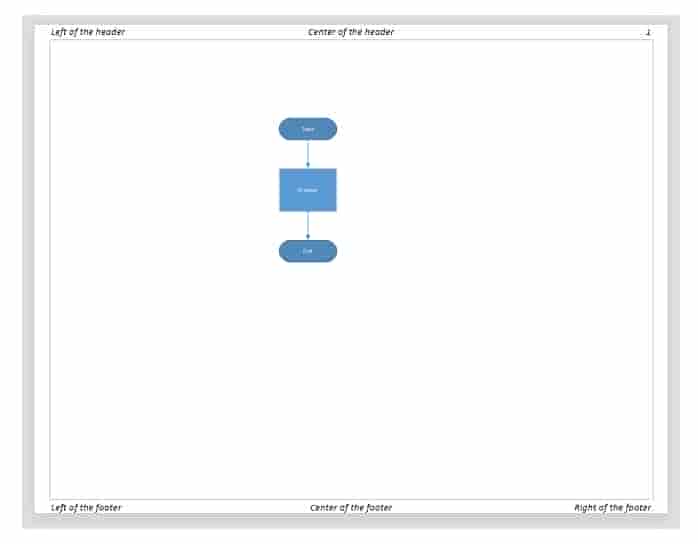 页眉页脚 Visio