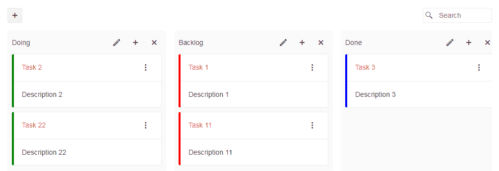 UI组件Kendo UI for jQuery数据管理使用教程：TaskBoard - 工具栏