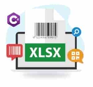 使用 C# 在 Excel 中生成条形码