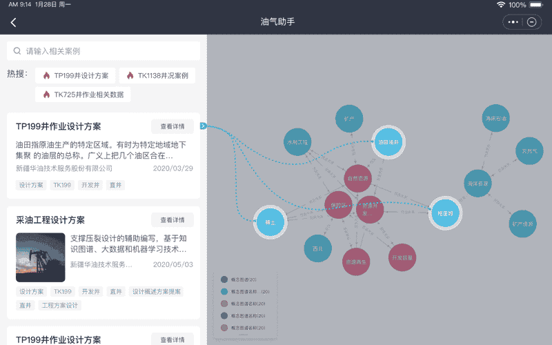 基于钻完井知识图谱的智能应用app