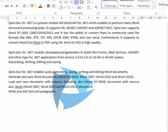 在 C# 中将文本水印和图像水印添加到 Word 文档