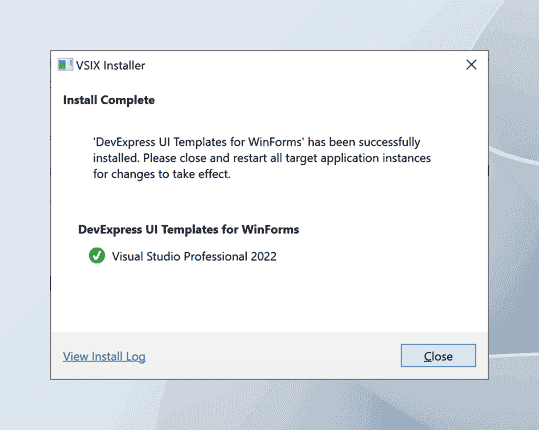 界面控件DevExpress WinForms - 如何使用自带的UI模板 class=