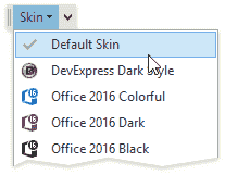 界面控件DevExpress WinForm上手指南——添加和自定义工具栏皮肤选择器