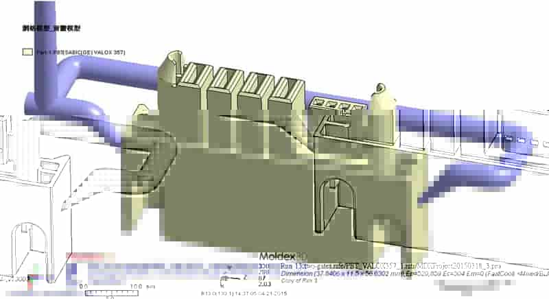 Moldex3D模流分析之敦吉科技利用Moldex3D改善连接器外观不良及提高尺寸精度