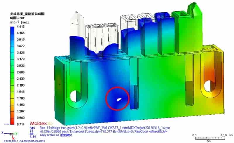 Moldex3D模流分析之敦吉科技利用Moldex3D改善连接器外观不良及提高尺寸精度