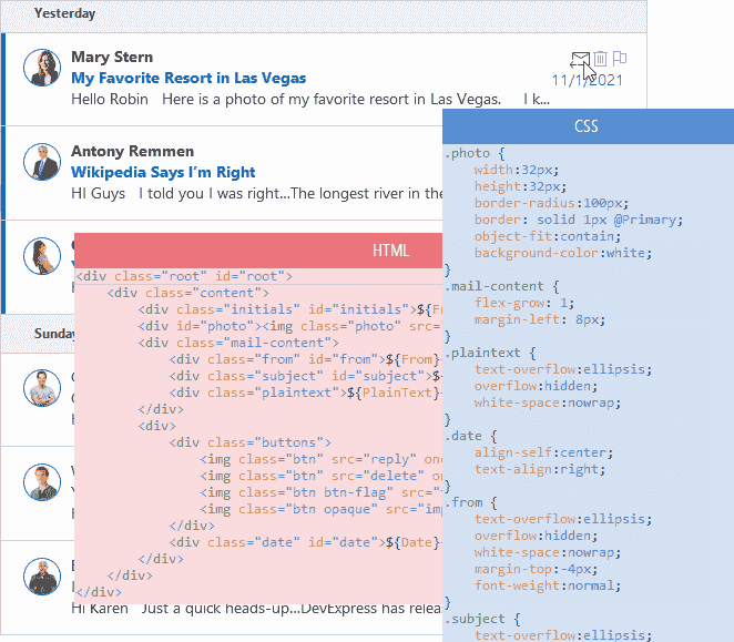 界面控件DevExpress WinForm——HTML-CSS感知控件介绍