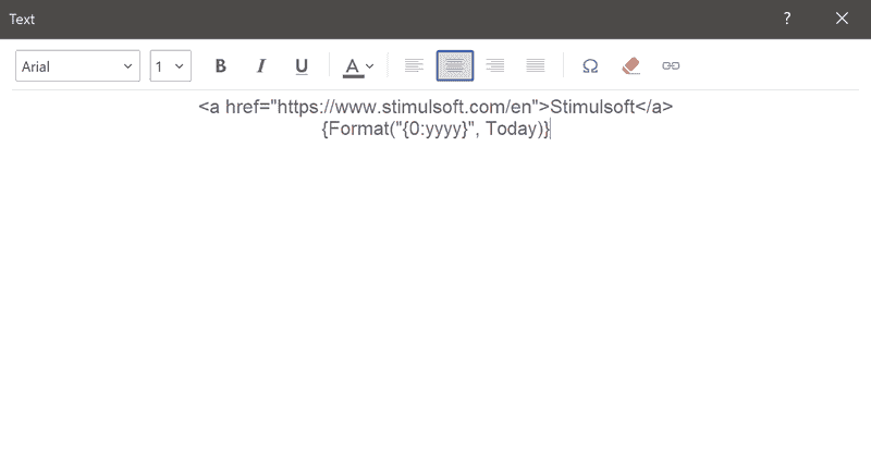仪表板工具Stimulsoft Dashboards中的文本元素介绍