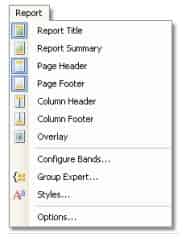 表生成器 FastReport .Net 用户指南 2023（六）：配置Bands