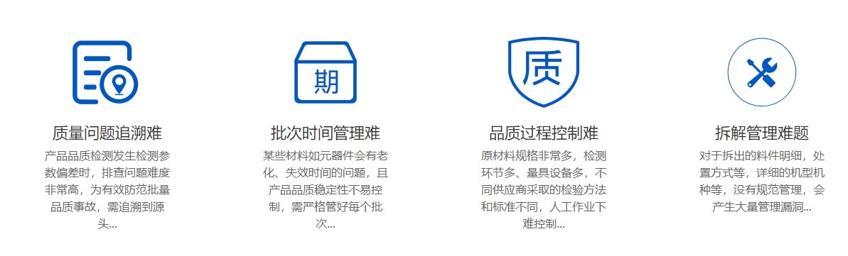 正航ERP质量管理系统的功能截图