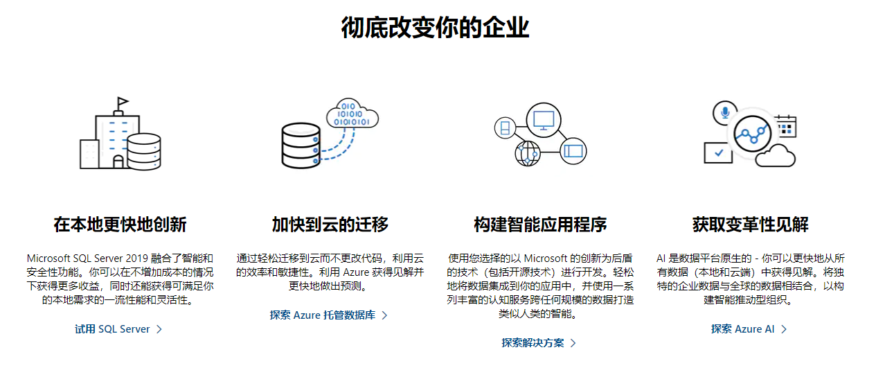 SQL Sever的功能截图