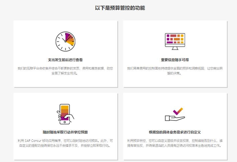 Concur的功能截图