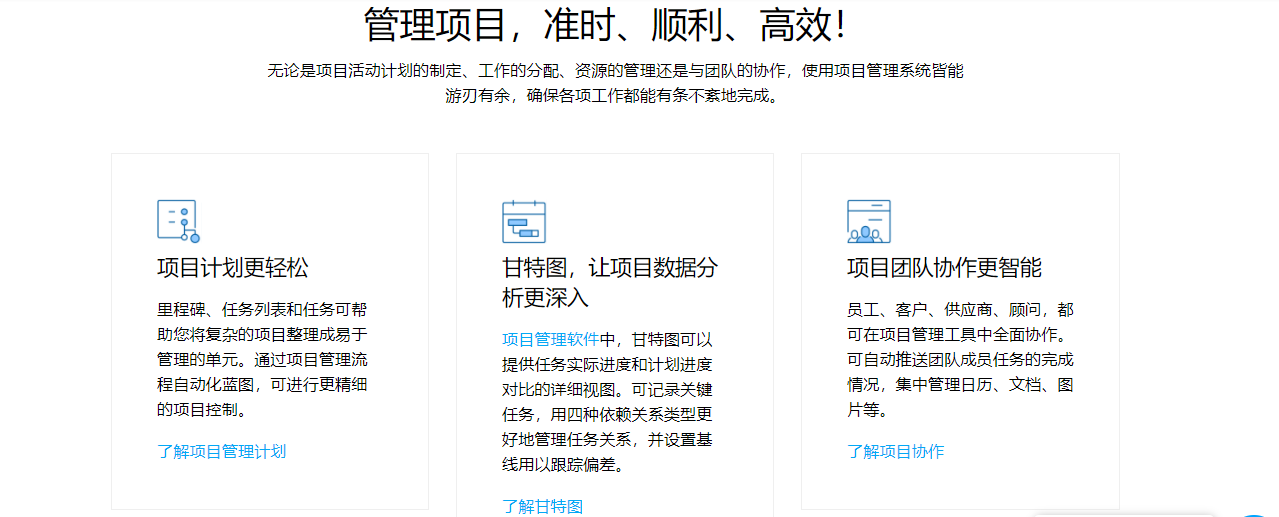 Zoho Projects的功能截图
