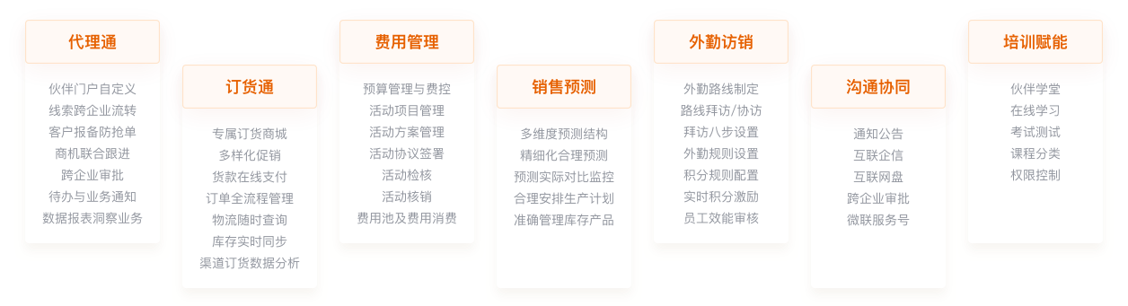 纷享销客的功能截图