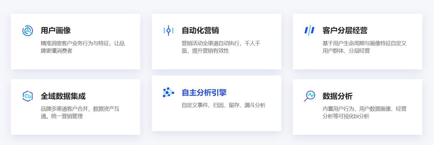 积木云策 CDP的功能截图