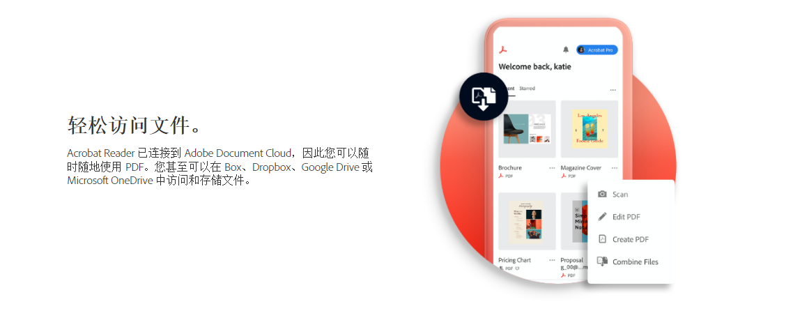 Adobe Acrobat Reader的功能截图