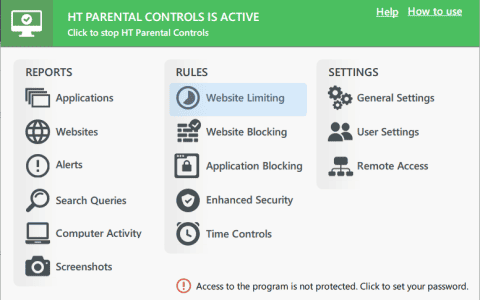 HT Parental Controls – 家长控制工具，确保上网安全