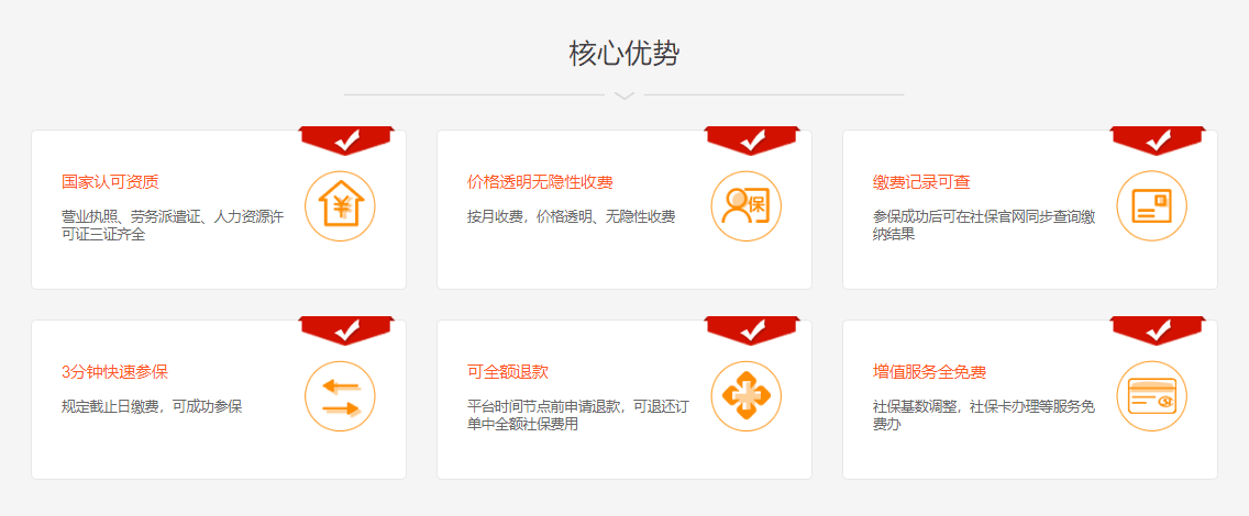 蜂窝社保的功能截图