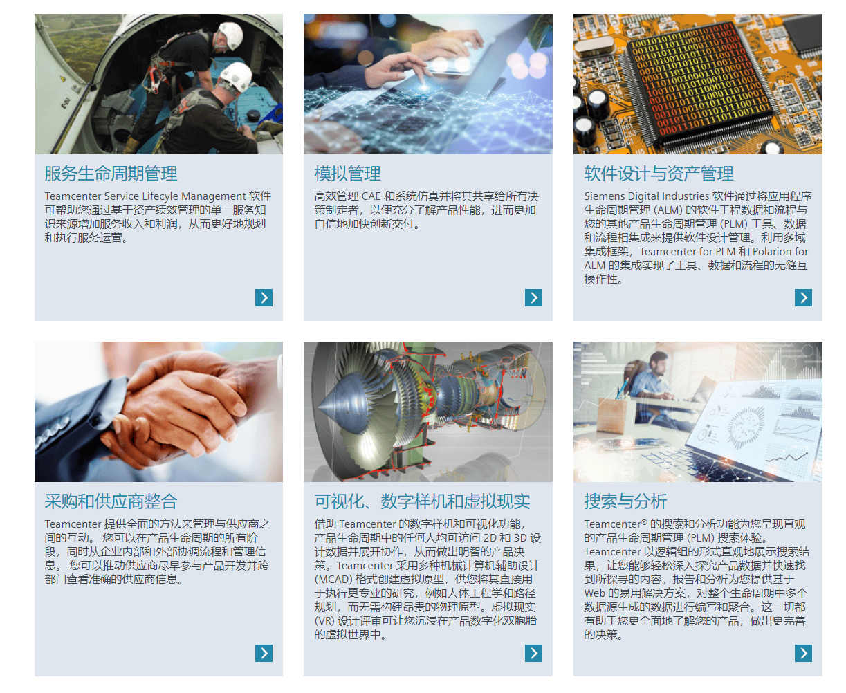 Teamcenter的功能截图