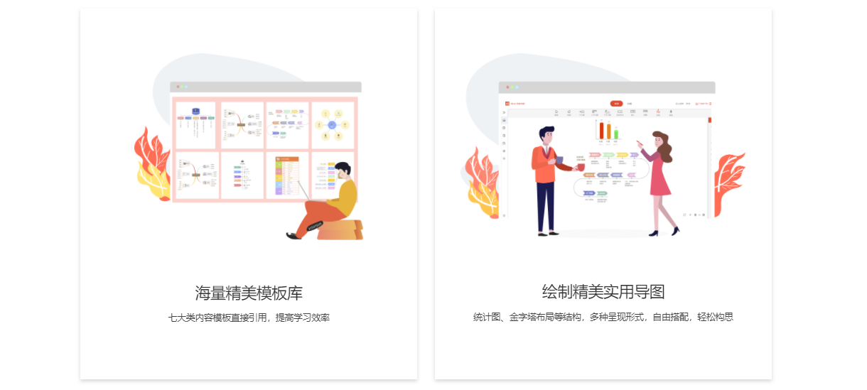 Mind+思维导图的功能截图