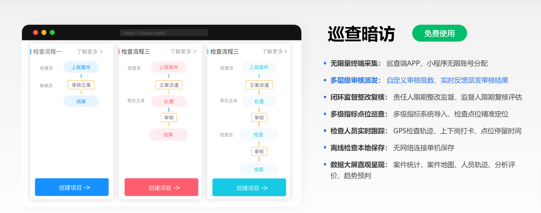 调研工厂的功能截图
