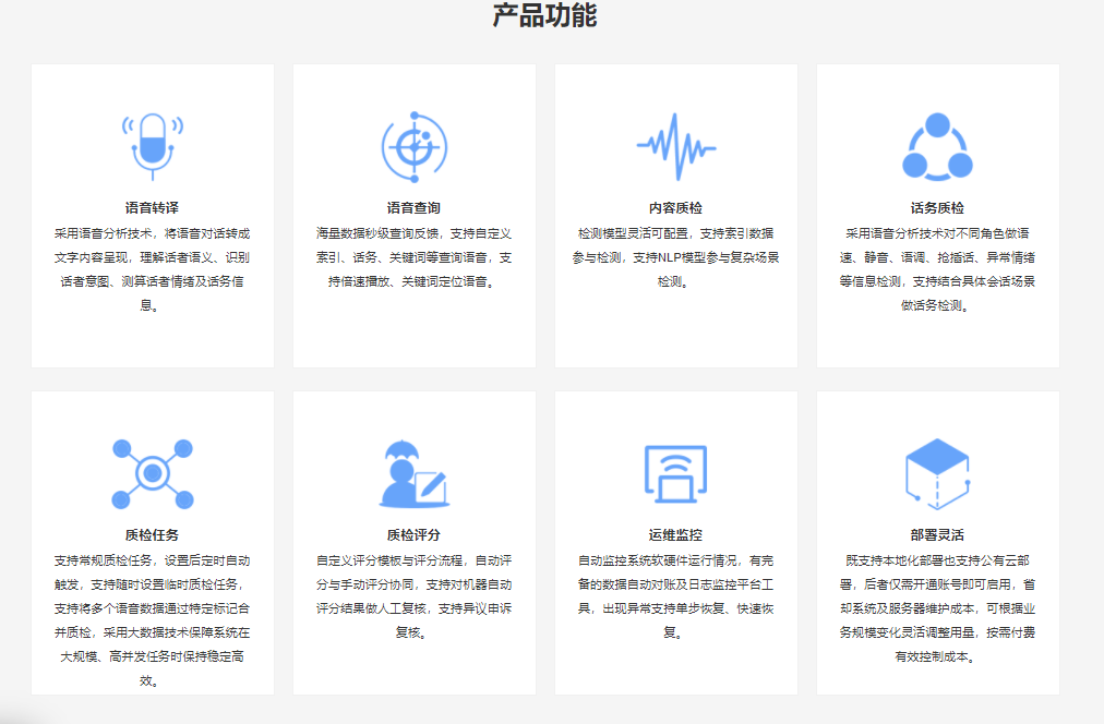 中金智汇-智能质检的功能截图