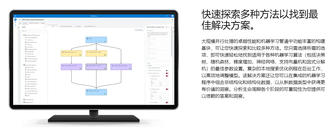 SAS?可视化数据挖掘和机器学习的功能截图