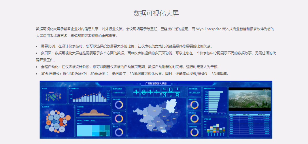 Wyn Enterprise的功能截图