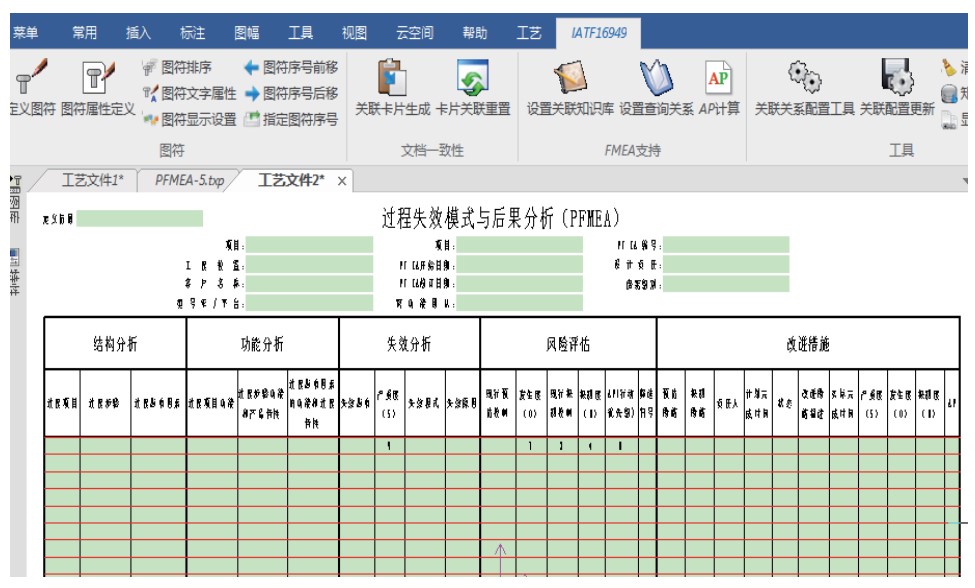 CAPP工艺图表