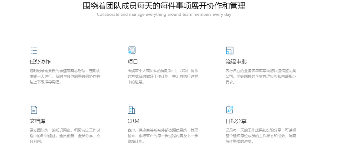 泛微eteams的功能截图