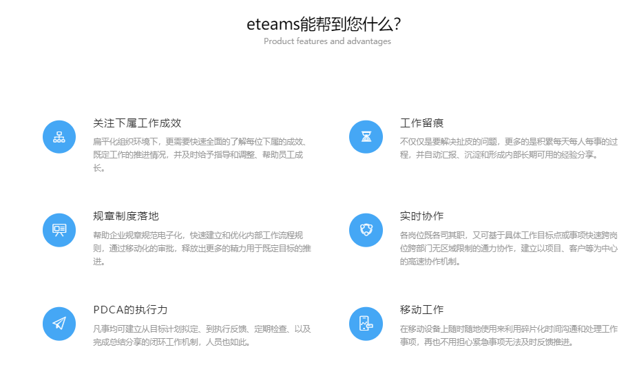 泛微eteams的功能截图
