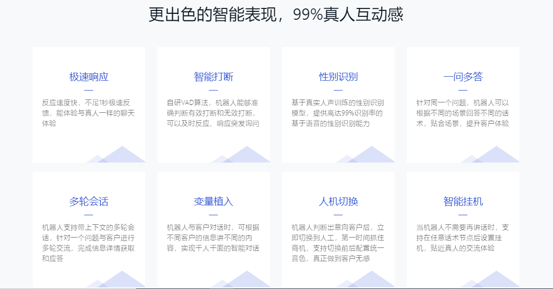 百应呼叫中心的功能截图