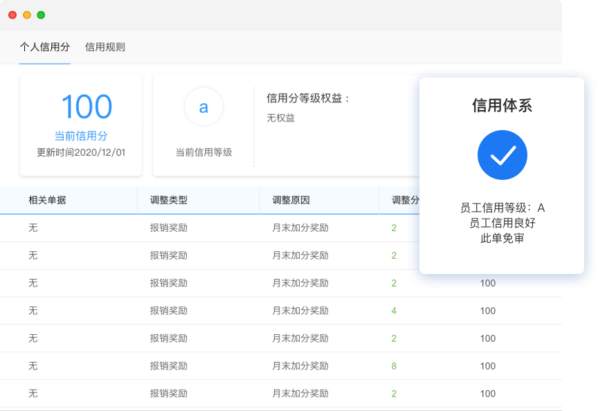 每刻报销的功能截图