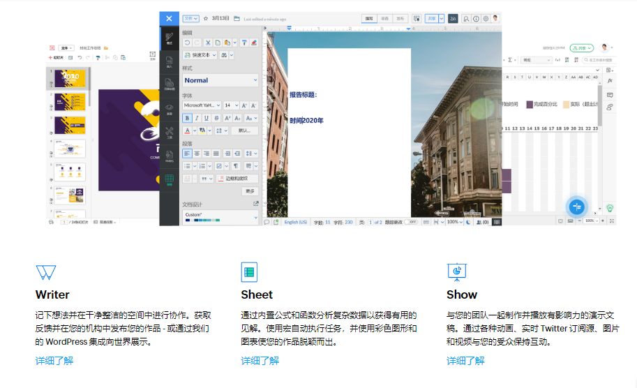 Zoho WorkDrive的功能截图