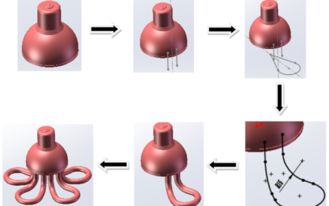 邵老师分享如何用SolidWorks绘制节能灯（图纸案例）